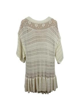 NWT Free People Women’s Sistine Mini White Open Tie Back Dress Size S